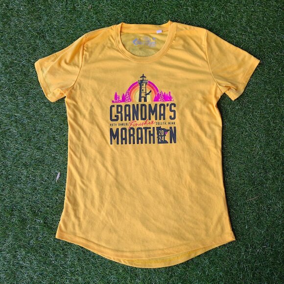 Leslie Jordan Grandma’s Marathon 2024 Finisher T-Shirt Womens Medium (Unisex) - Picture 1 of 6